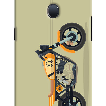 Vertical Speedster Oppo F9/F9 Pro Hard Case Back Cover by Casekaro