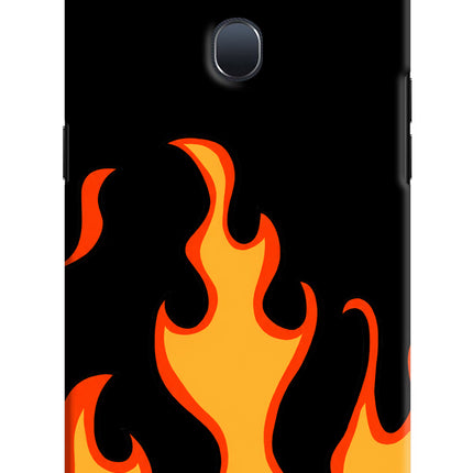 Fired Up – Black Oppo F9/F9 Pro Hard Case Back Cover by Casekaro