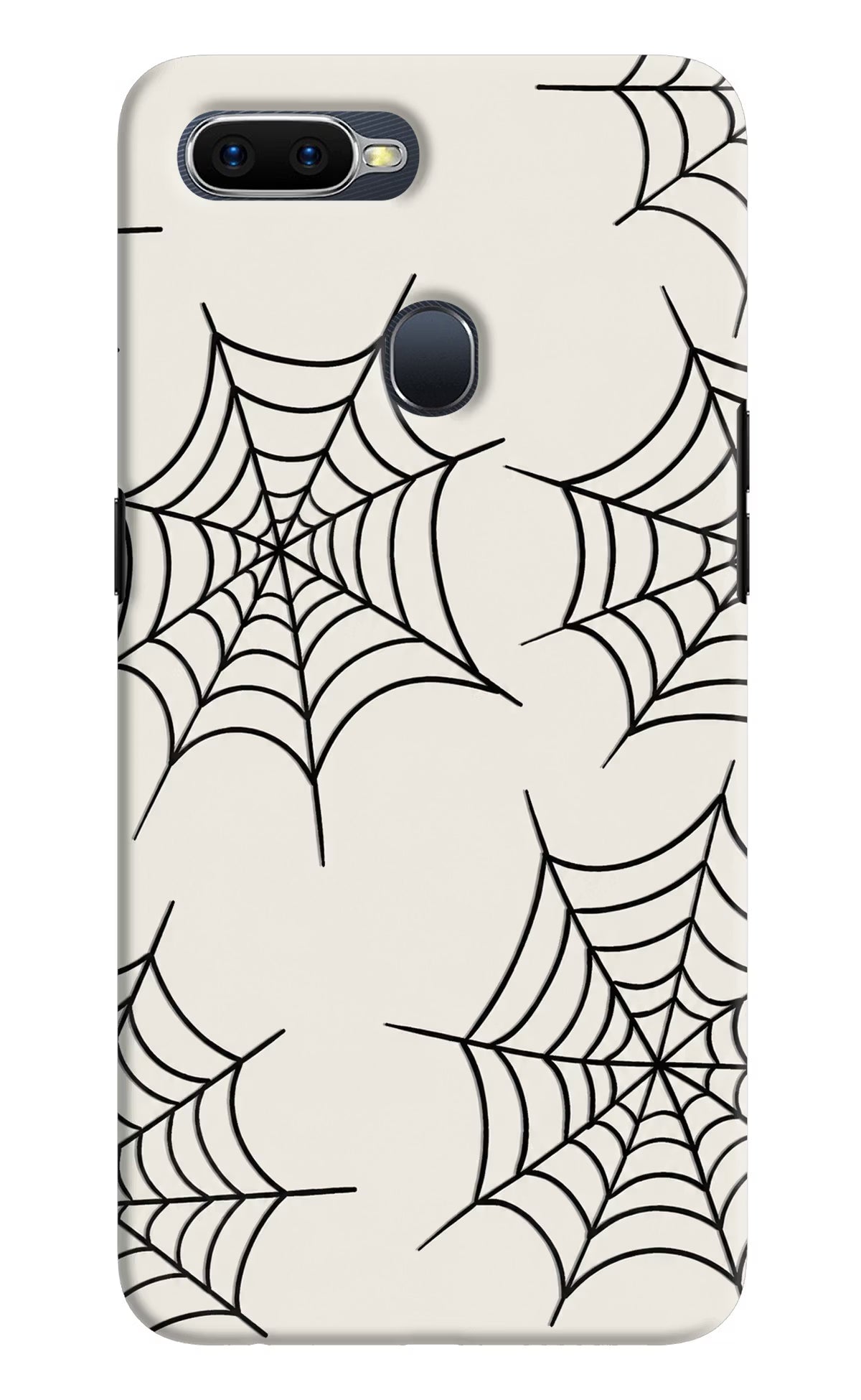 Spider Web Oppo F9/F9 Pro Hard Case Back Cover by Casekaro