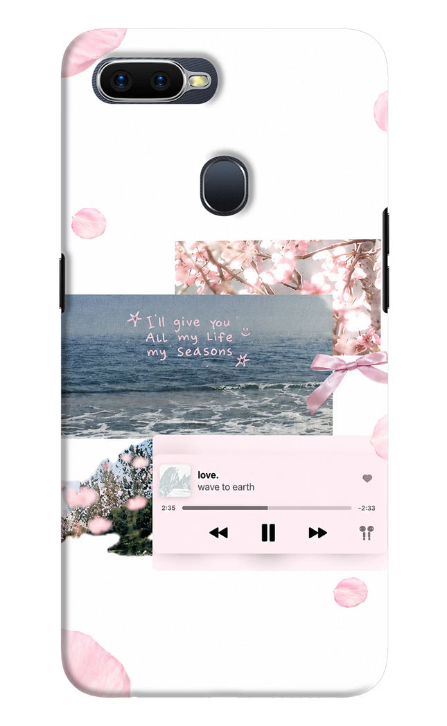 Wave to earth Oppo F9/F9 Pro Hard Case Back Cover by Casekaro