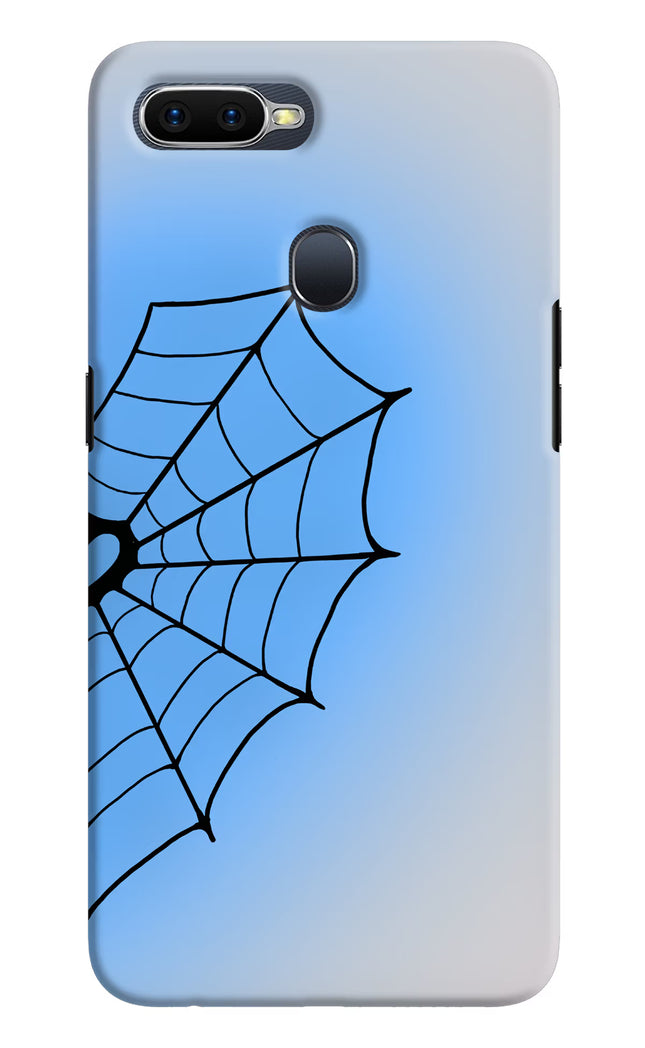 Blue Web Oppo F9/F9 Pro Hard Case Back Cover by Casekaro