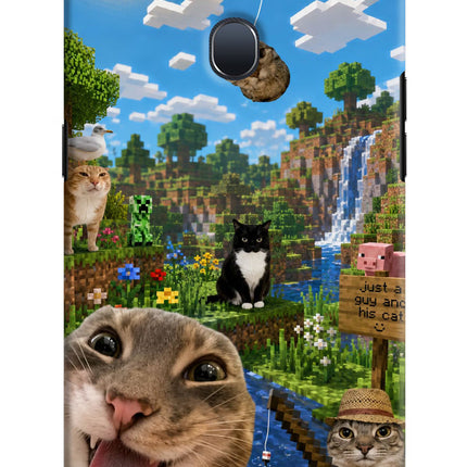 Minecraft Cat Chaos Oppo F9/F9 Pro Hard Case Back Cover by Casekaro