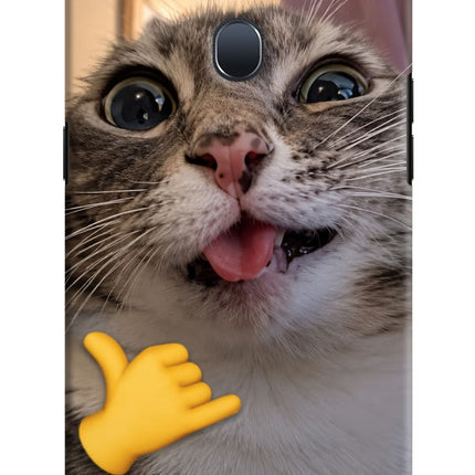 Silly Cat Call Oppo F9/F9 Pro Hard Case Back Cover by Casekaro