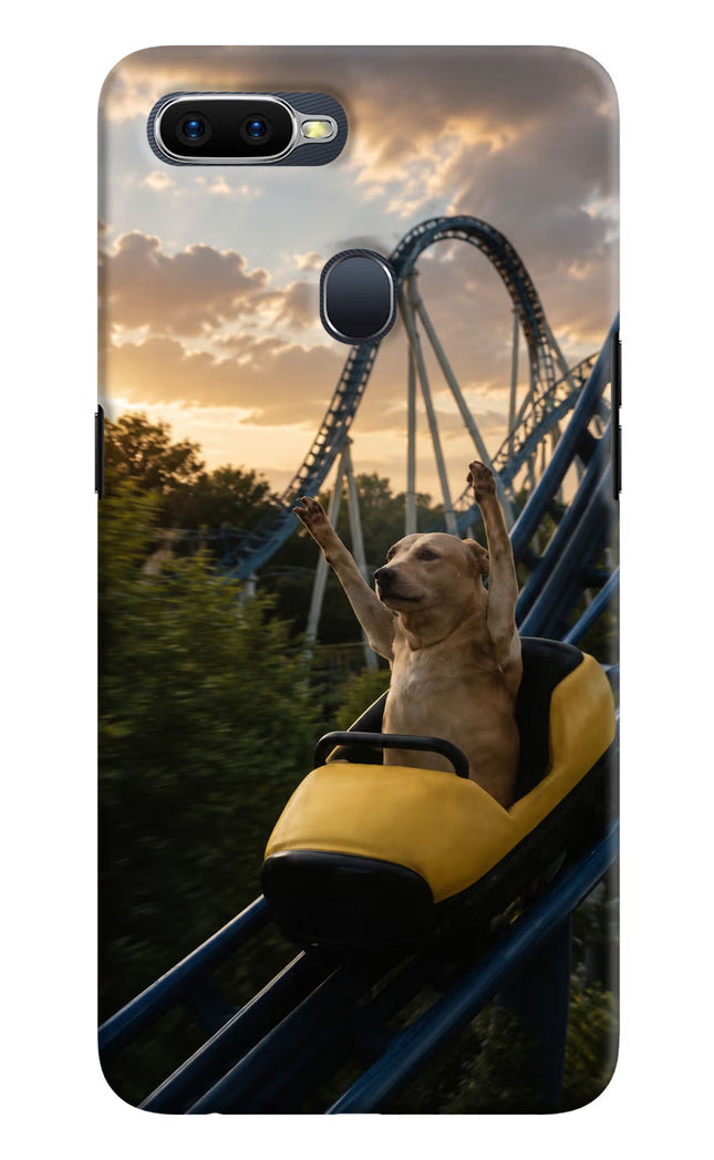 Rollercoaster Dog Oppo F9/F9 Pro Hard Case Back Cover by Casekaro