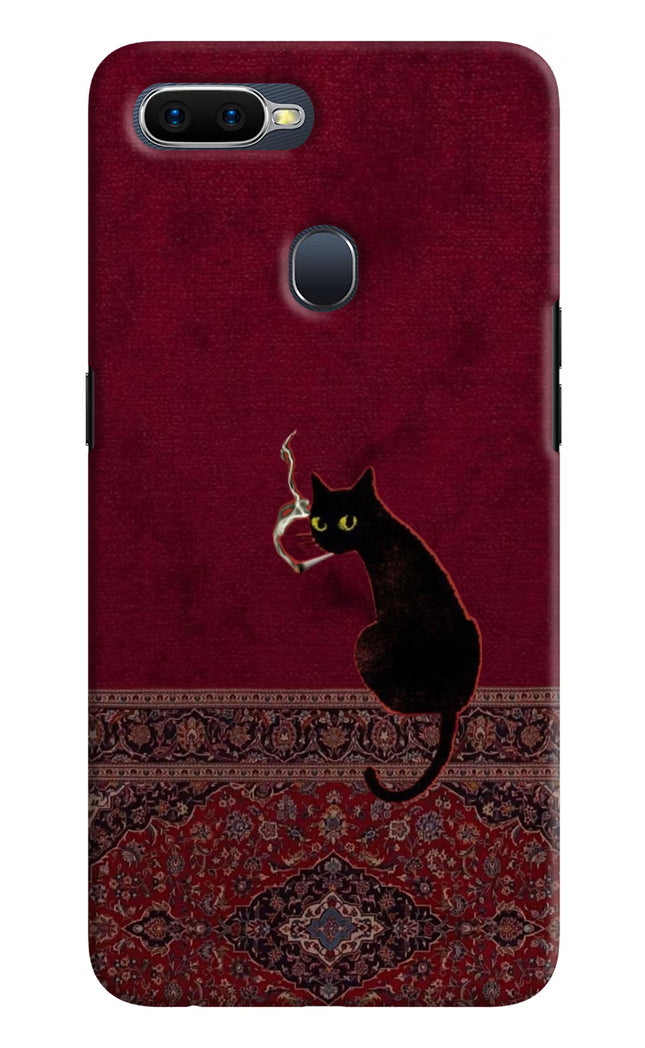 Midnight Cat Oppo F9/F9 Pro Hard Case Back Cover by Casekaro