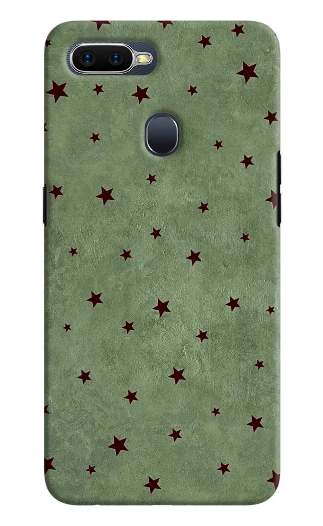 Green Stars Oppo F9/F9 Pro Hard Case Back Cover by Casekaro