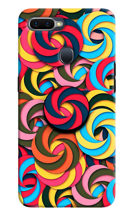 Spiral Pattern Oppo F9/F9 Pro Pop Case by Casekaro