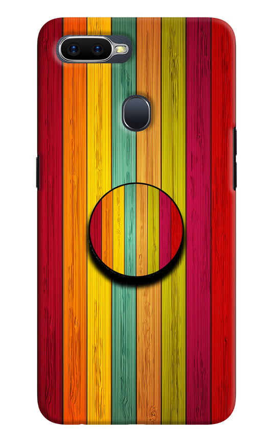 Multicolor Wooden Oppo F9/F9 Pro Pop Case by Casekaro