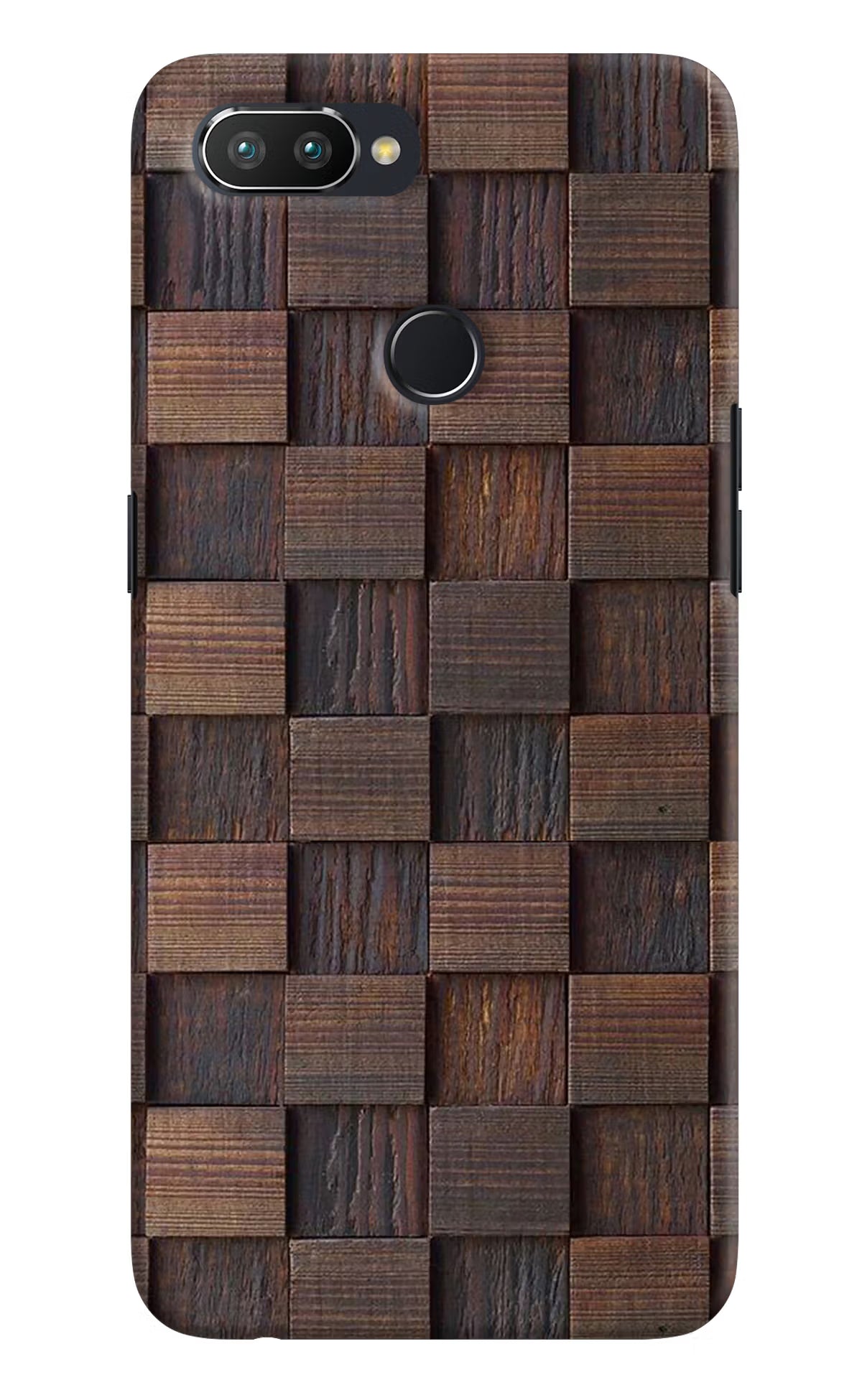 Wooden Cube Design Realme 2 Pro Hard Case Back Cover by Casekaro