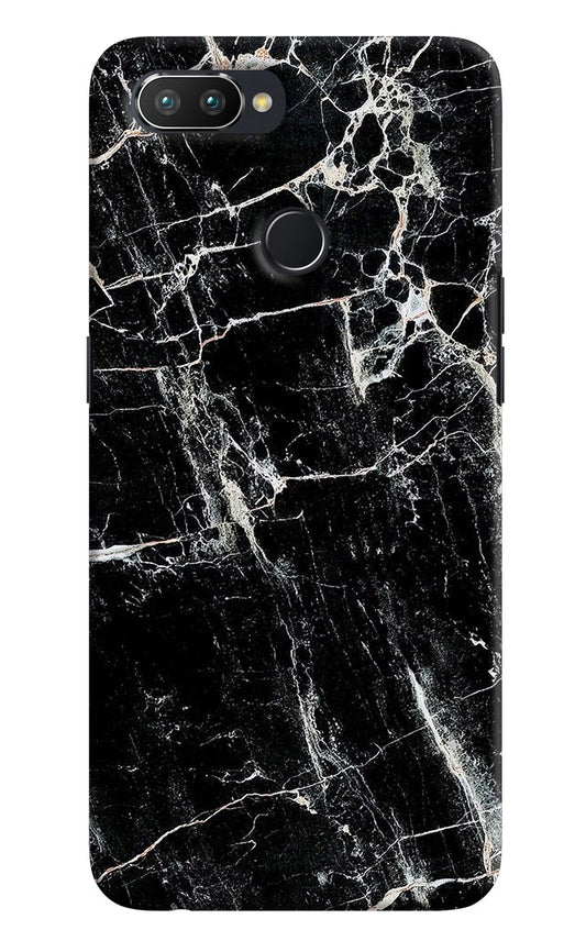 Black Marble Texture Realme 2 Pro Hard Case Back Cover by Casekaro