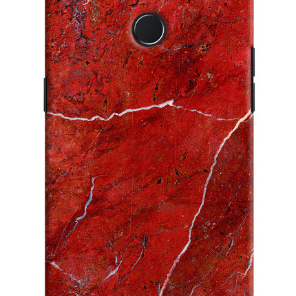 Red Marble Design Realme 2 Pro Hard Case Back Cover by Casekaro