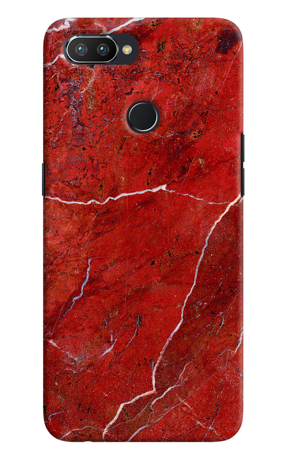 Red Marble Design Realme 2 Pro Hard Case Back Cover by Casekaro