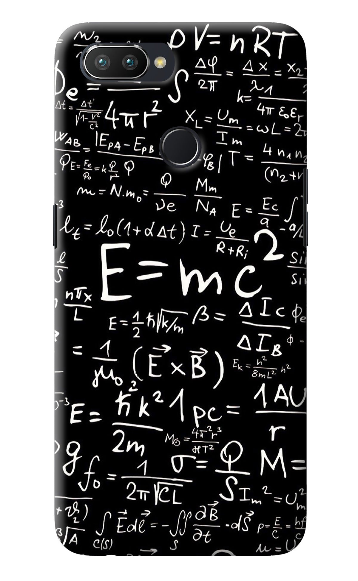Physics Albert Einstein Formula Realme 2 Pro Back Cover