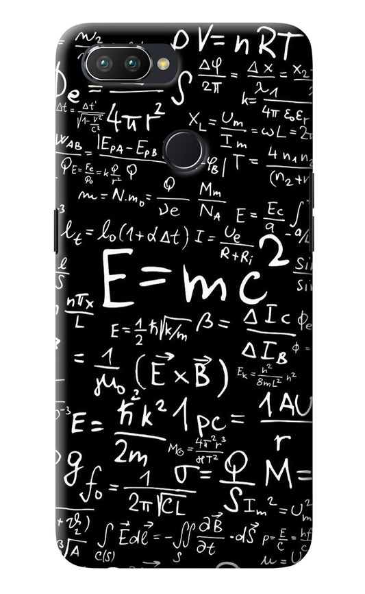 Physics Albert Einstein Formula Realme 2 Pro Back Cover