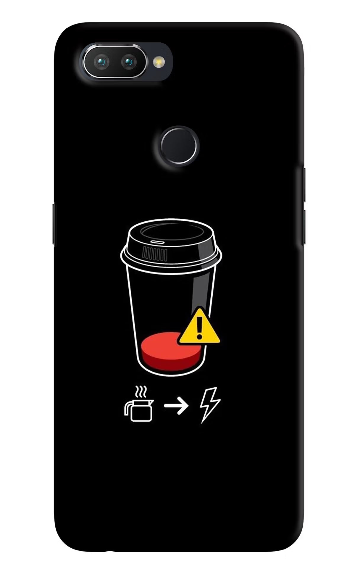 Coffee Realme 2 Pro Hard Case Back Cover by Casekaro