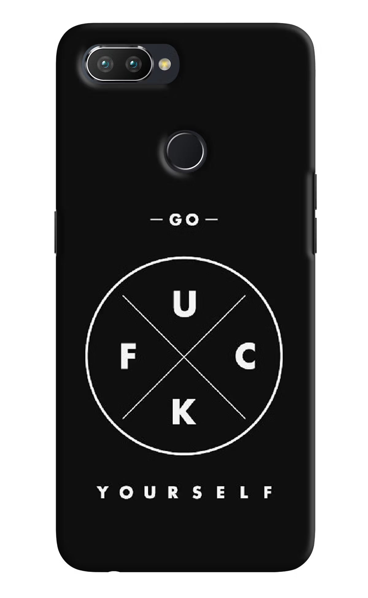 Go Fuck Yourself Realme 2 Pro Hard Case Back Cover by Casekaro