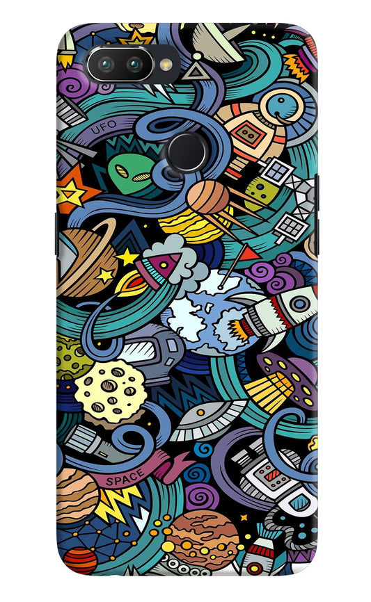 Space Abstract Realme 2 Pro Hard Case Back Cover by Casekaro