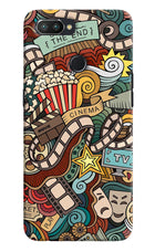 Cinema Abstract Realme 2 Pro Hard Case Back Cover by Casekaro