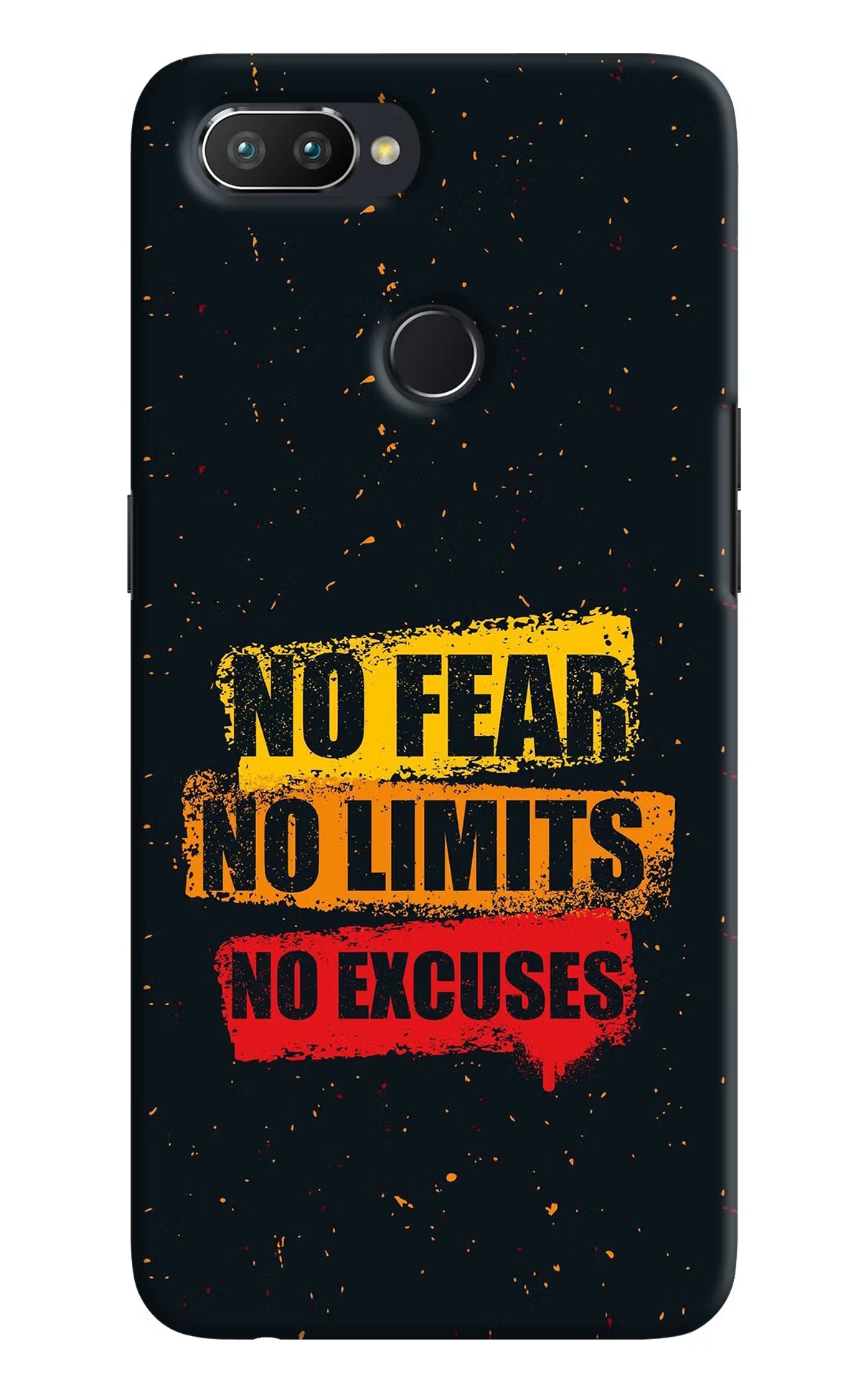 No Fear No Limits No Excuse Realme 2 Pro Hard Case Back Cover by Casekaro