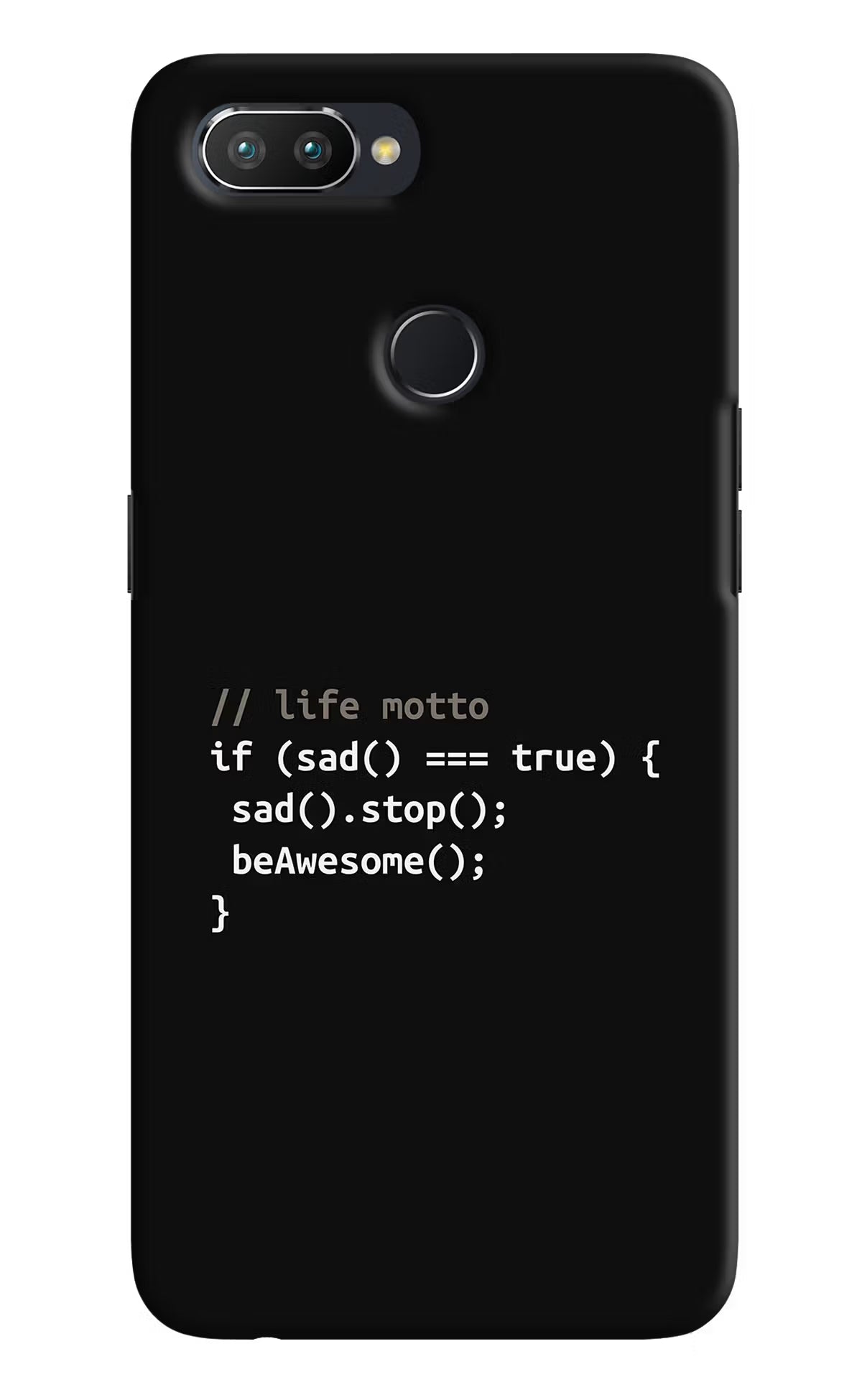 Life Motto Code Realme 2 Pro Hard Case Back Cover by Casekaro