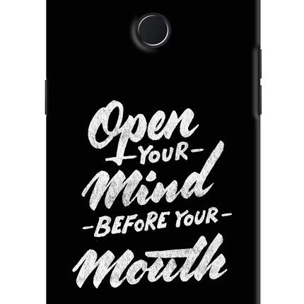 Open Your Mind Before Your Mouth Realme 2 Pro Hard Case Back Cover by Casekaro
