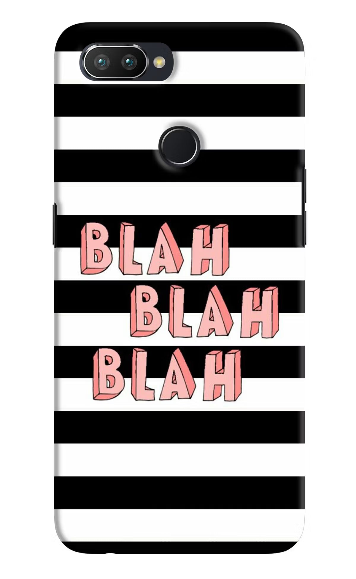 Blah Blah Blah Realme 2 Pro Hard Case Back Cover by Casekaro