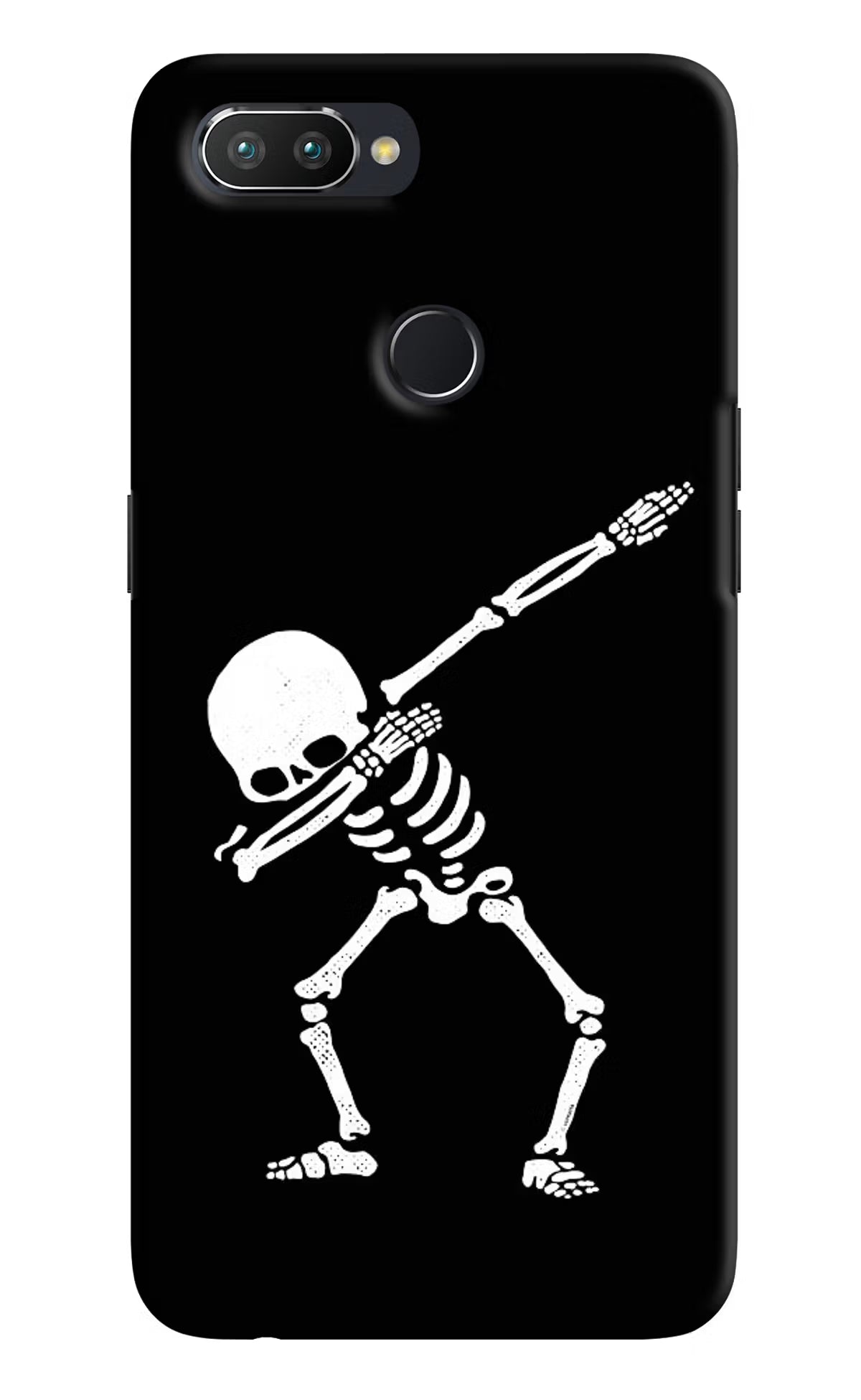 Dabbing Skeleton Art Realme 2 Pro Hard Case Back Cover by Casekaro
