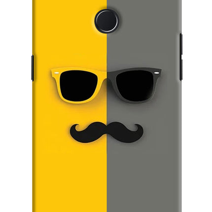 Sunglasses with Mustache Realme 2 Pro Hard Case Back Cover by Casekaro