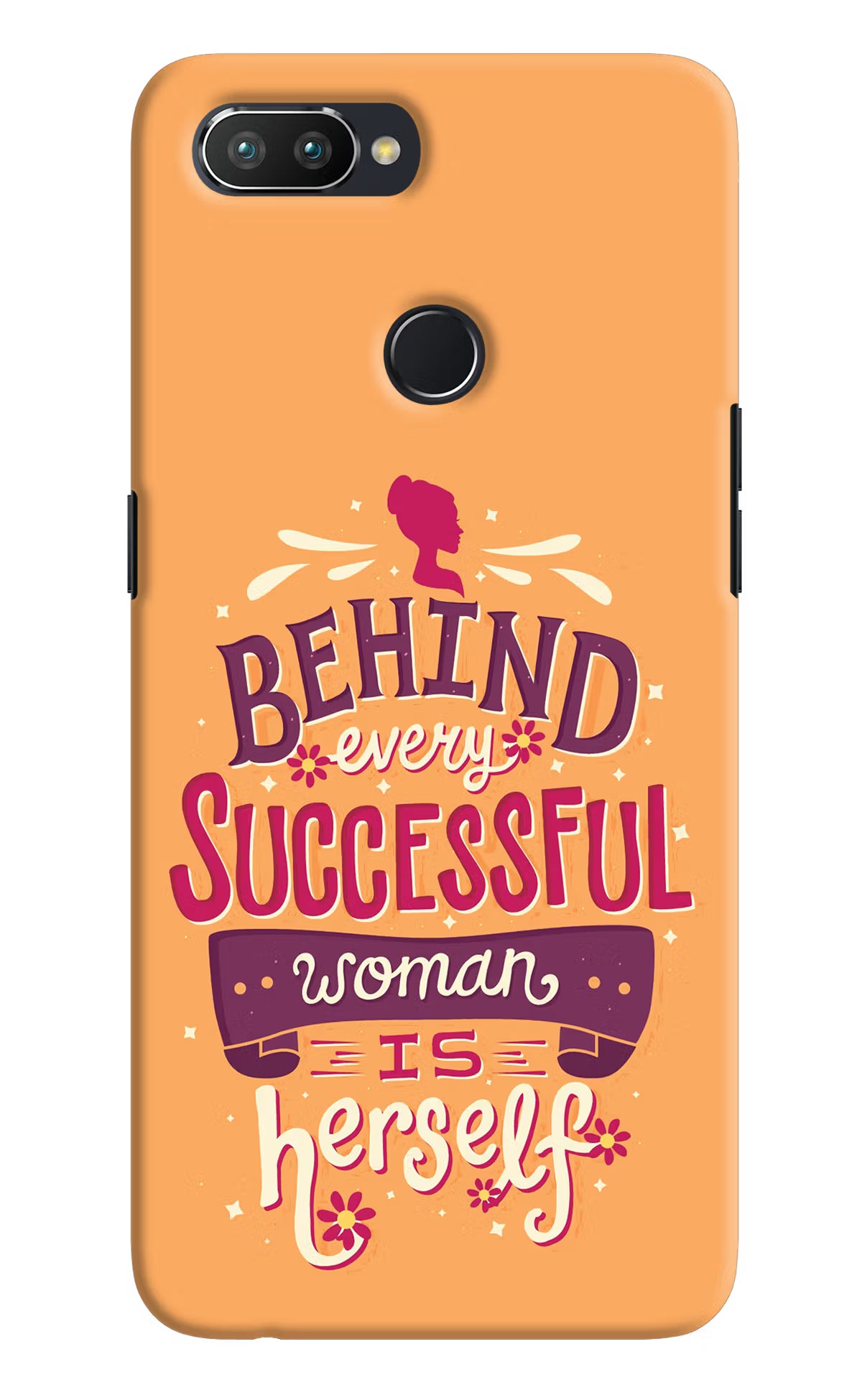 Behind Every Successful Woman There Is Herself Realme 2 Pro Hard Case Back Cover by Casekaro