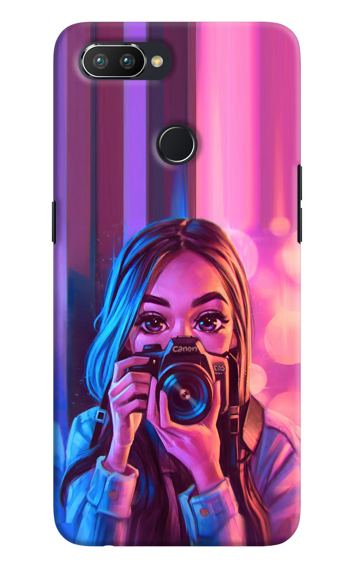 Girl Photographer Realme 2 Pro Hard Case Back Cover by Casekaro