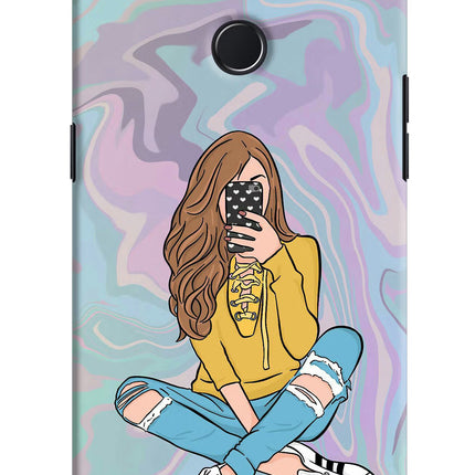 Selfie Girl Realme 2 Pro Hard Case Back Cover by Casekaro