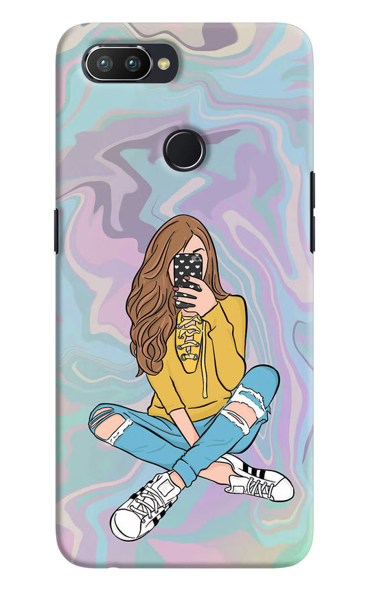 Selfie Girl Realme 2 Pro Hard Case Back Cover by Casekaro