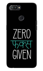 Zero Fucks Given Realme 2 Pro Hard Case Back Cover by Casekaro