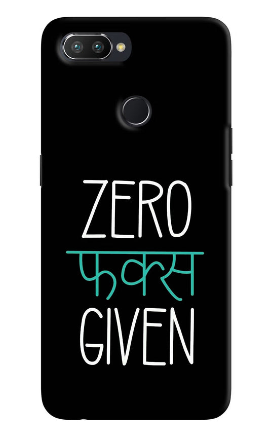 Zero Fucks Given Realme 2 Pro Hard Case Back Cover by Casekaro