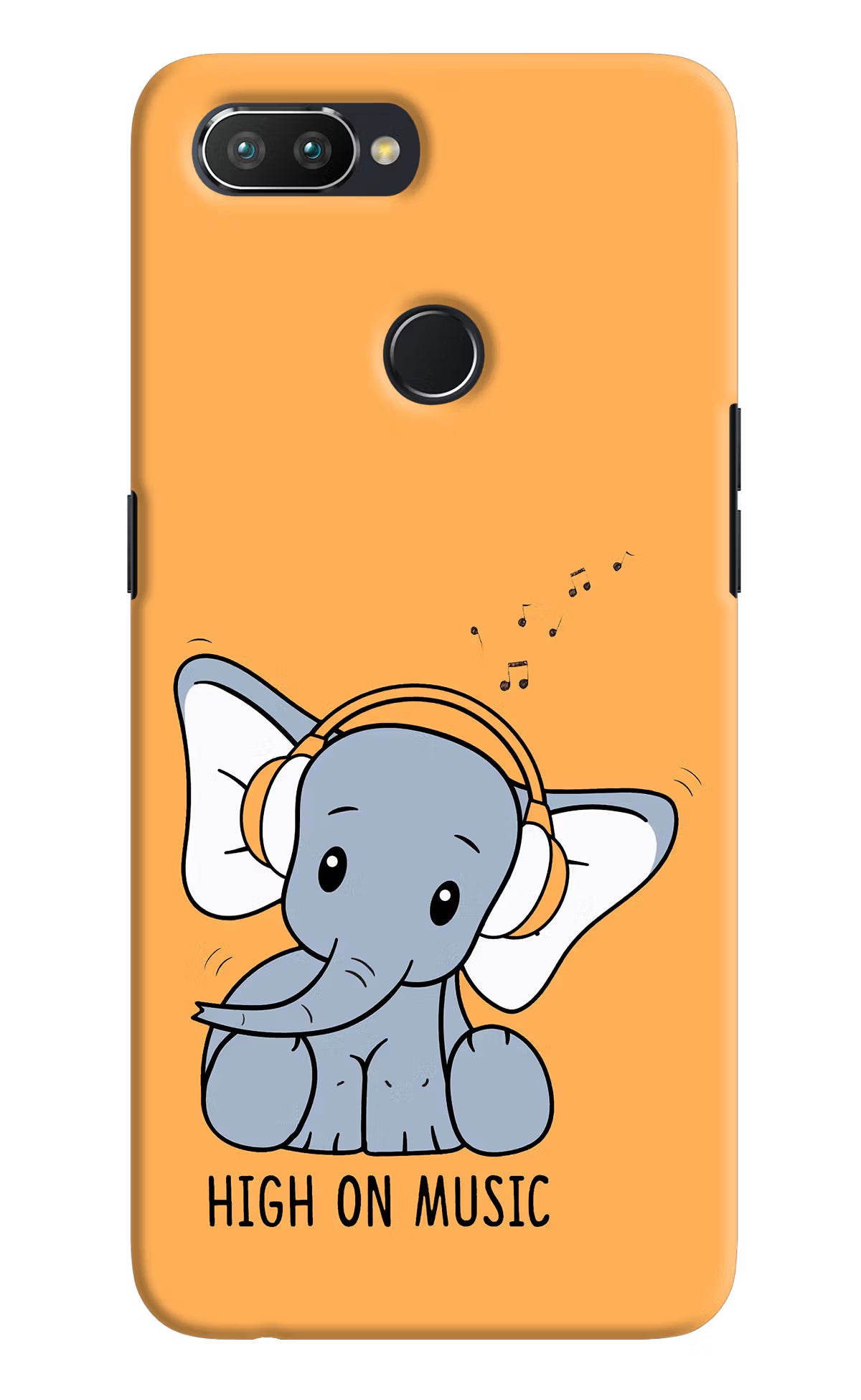 High On Music Realme 2 Pro Hard Case Back Cover by Casekaro