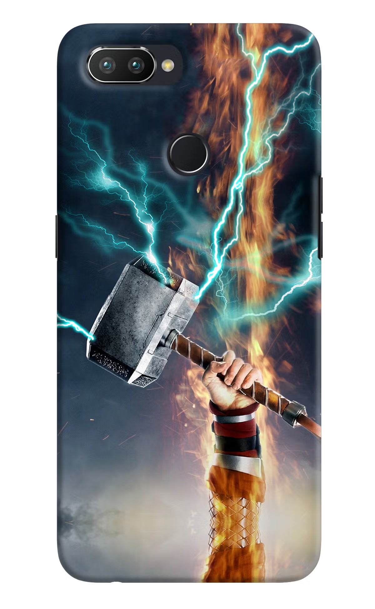 Thor Hammer Mjolnir Realme 2 Pro Hard Case Back Cover by Casekaro