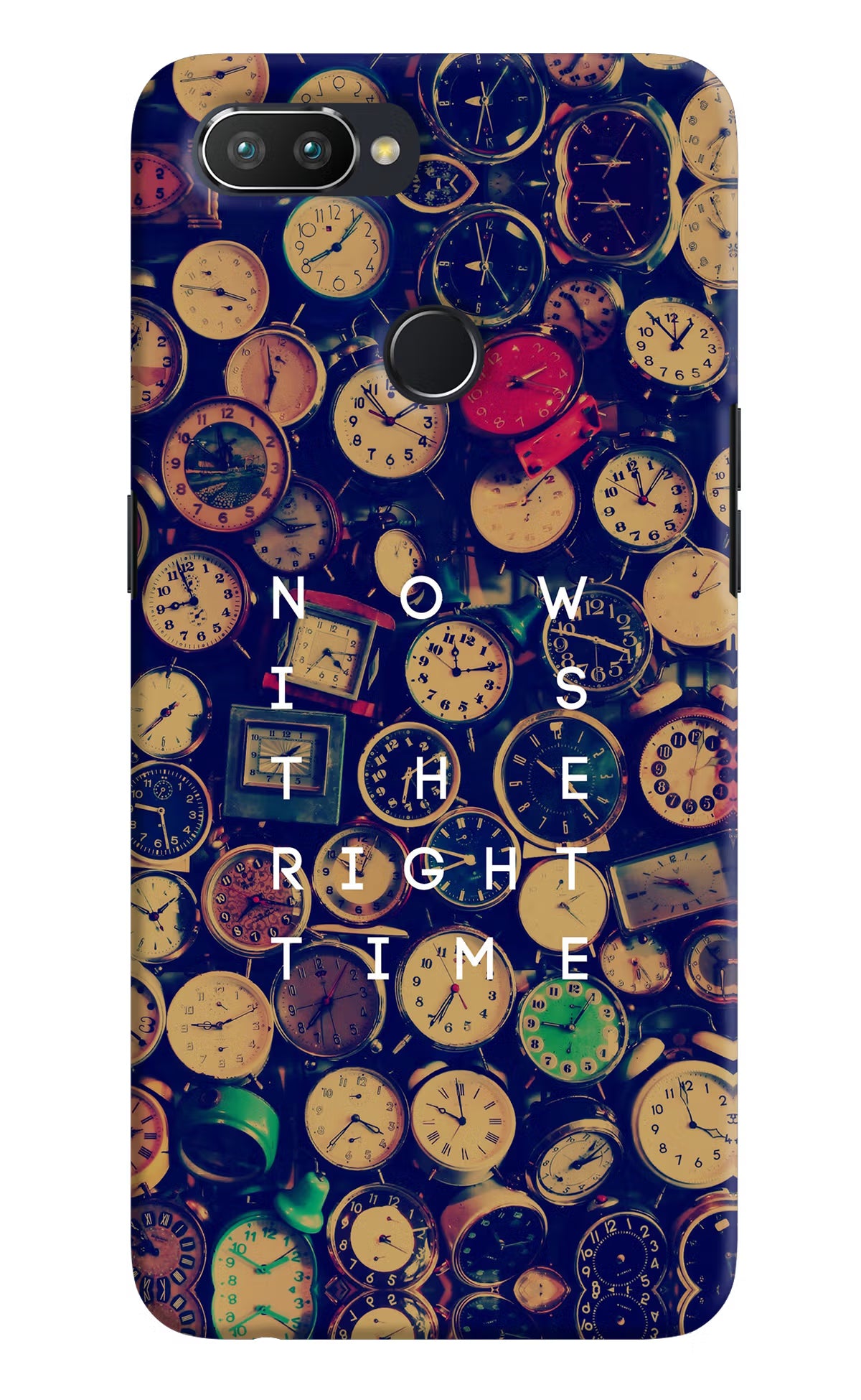 Now is the Right Time Quote Realme 2 Pro Hard Case Back Cover by Casekaro