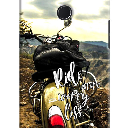 Ride More Worry Less Realme 2 Pro Hard Case Back Cover by Casekaro