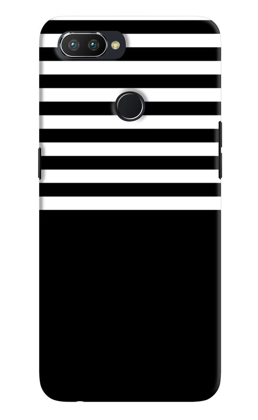 Black and White Print Realme 2 Pro Hard Case Back Cover by Casekaro