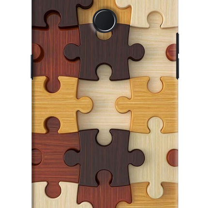 Wooden Puzzle Realme 2 Pro Hard Case Back Cover by Casekaro