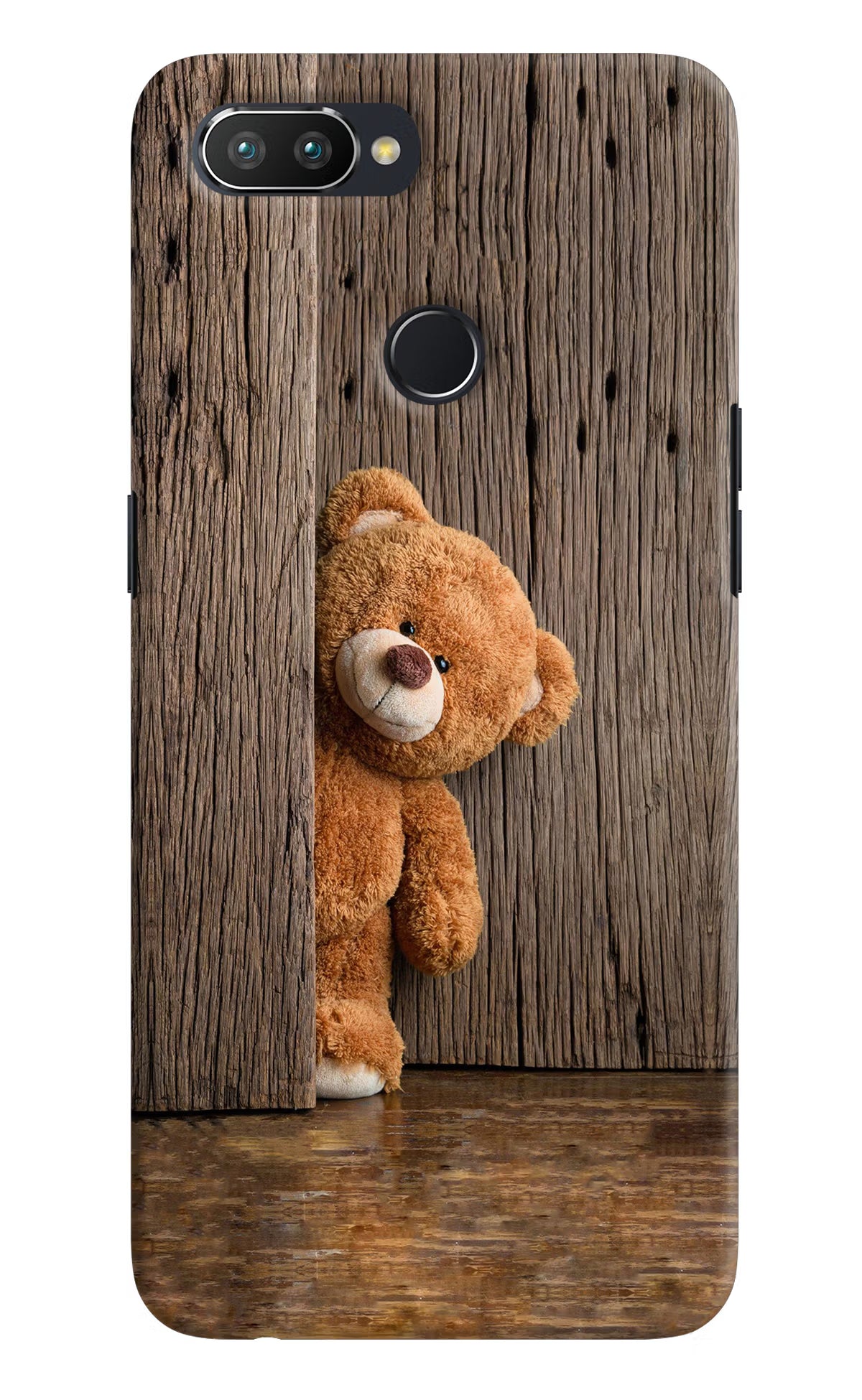 Teddy Wooden Realme 2 Pro Hard Case Back Cover by Casekaro