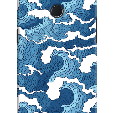Blue Waves Realme 2 Pro Hard Case Back Cover by Casekaro