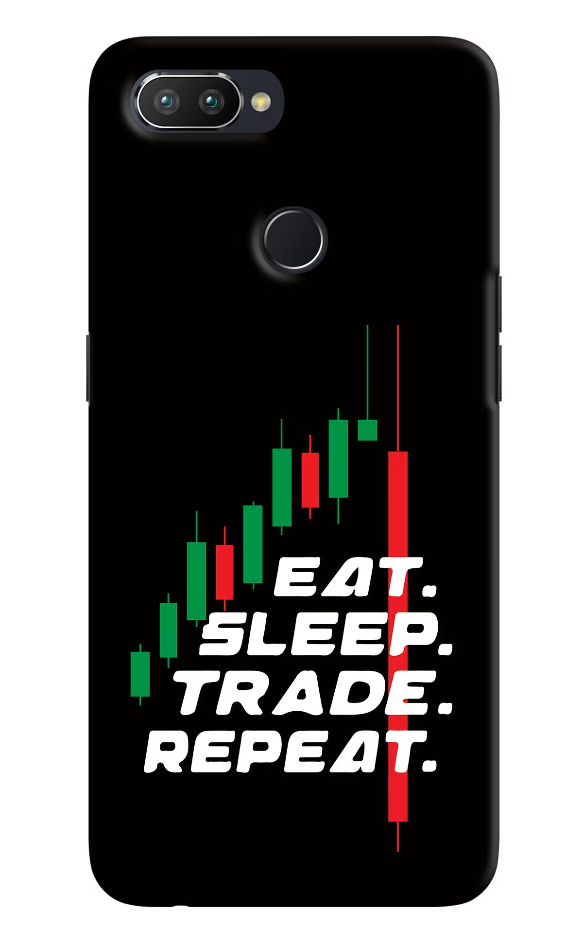 Eat Sleep Trade Repeat Realme 2 Pro Hard Case Back Cover by Casekaro