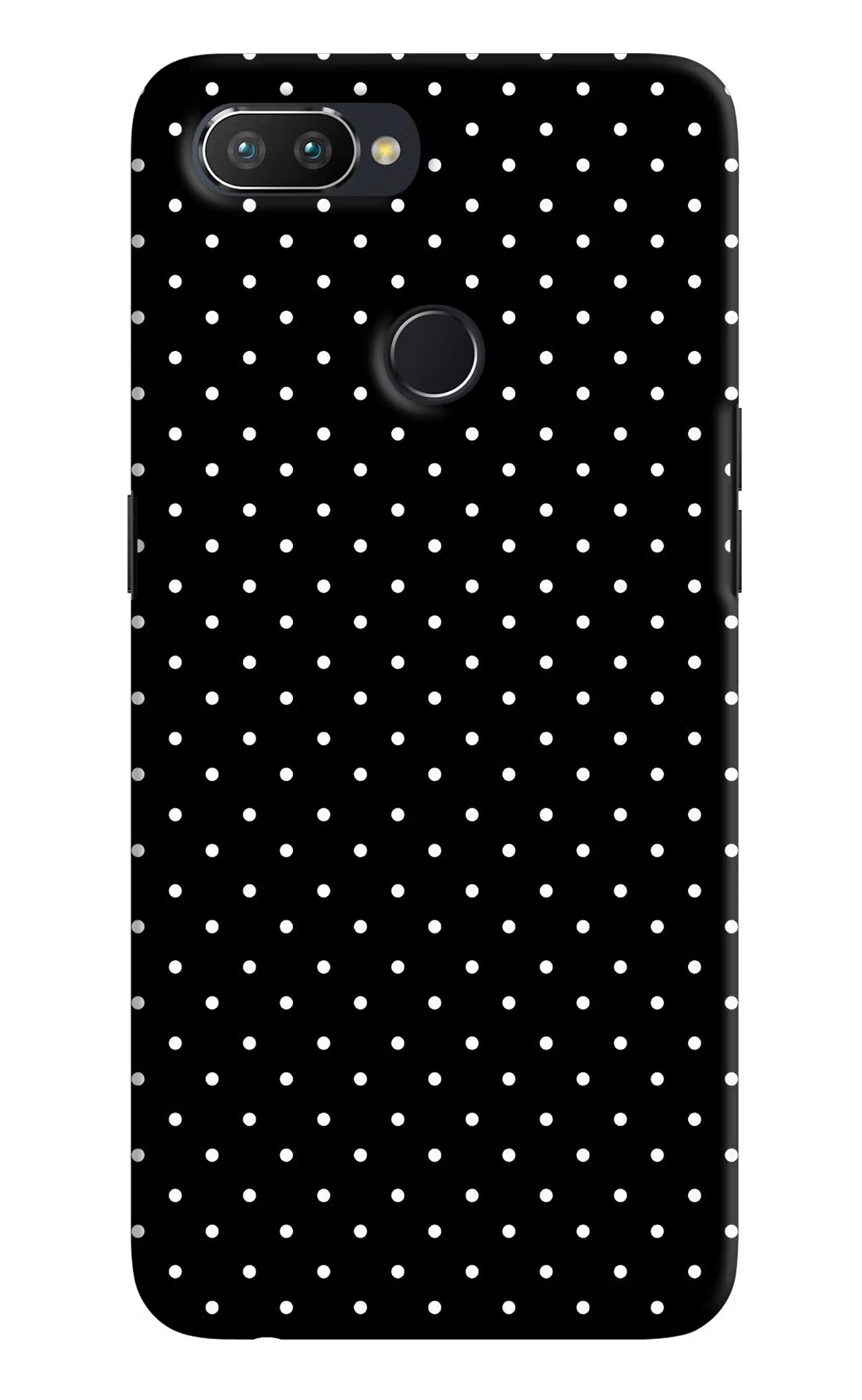 White Dots Realme 2 Pro Hard Case Back Cover by Casekaro