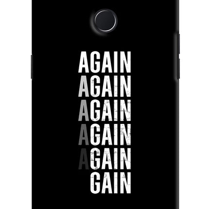 Again Again Gain Realme 2 Pro Hard Case Back Cover by Casekaro