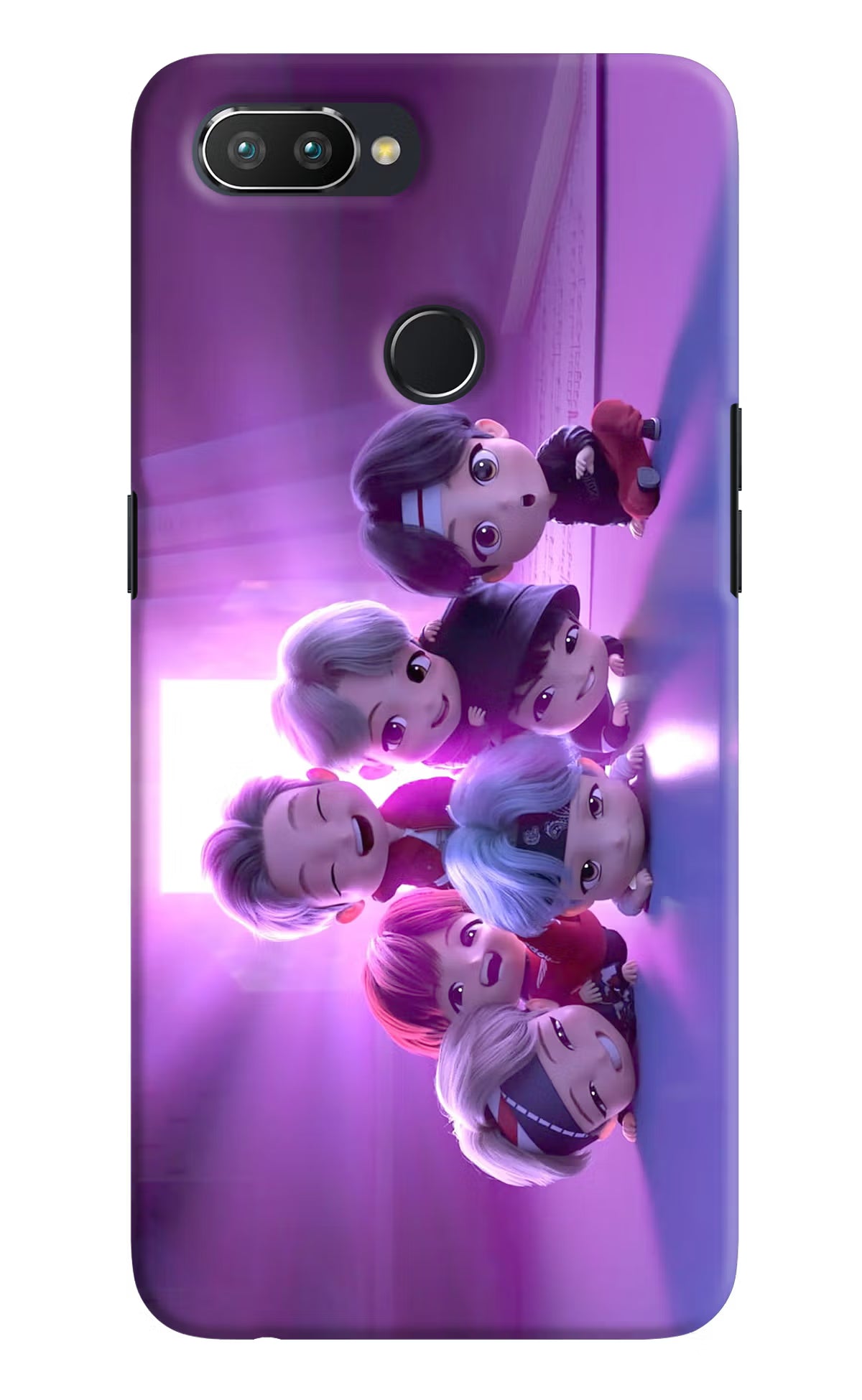 BTS Chibi Realme 2 Pro Hard Case Back Cover by Casekaro
