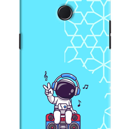 Cute Astronaut Chilling Realme 2 Pro Hard Case Back Cover by Casekaro