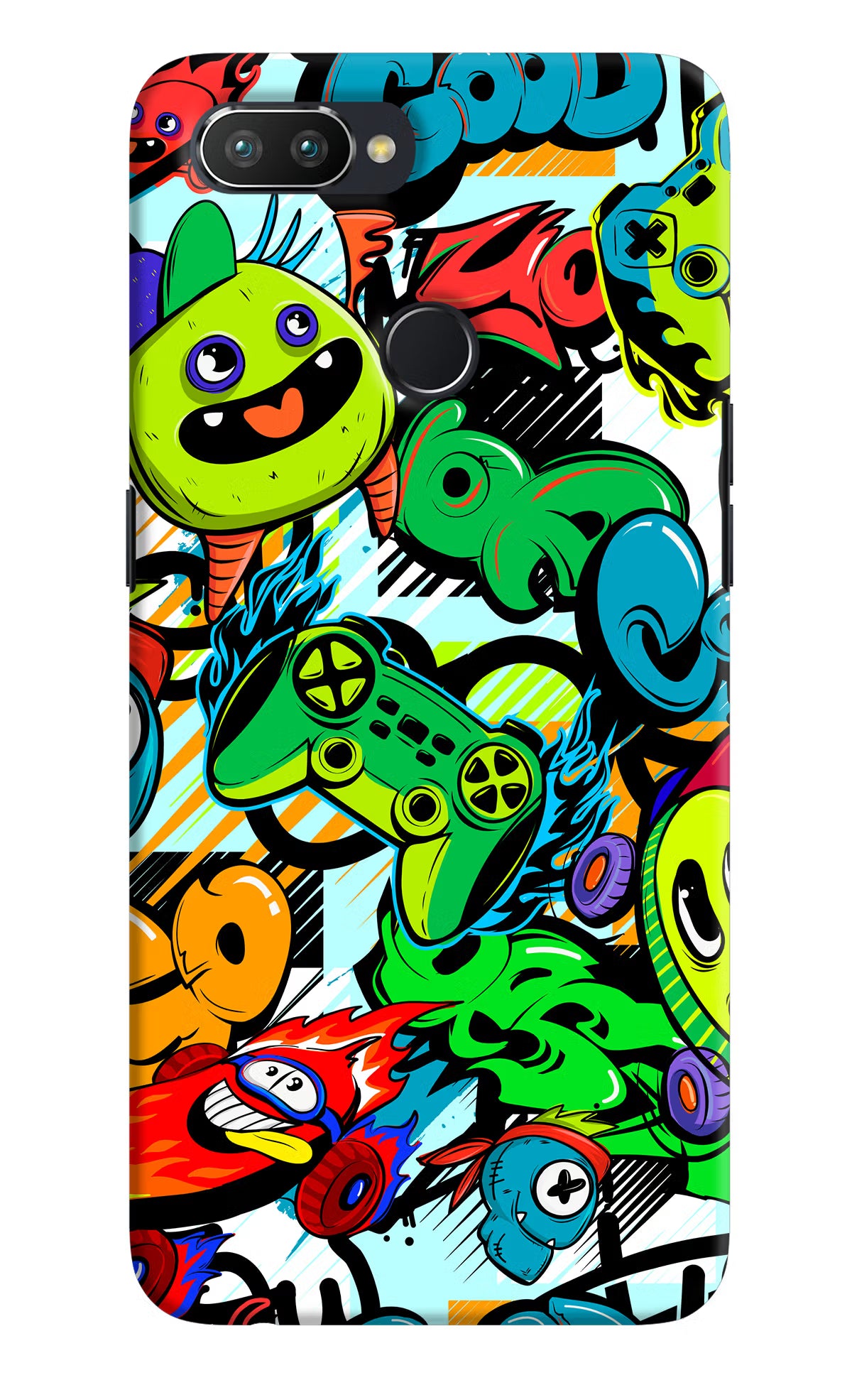 Game Doodle Realme 2 Pro Hard Case Back Cover by Casekaro
