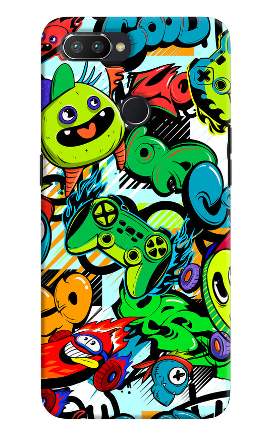 Game Doodle Realme 2 Pro Hard Case Back Cover by Casekaro