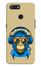 Monkey Headphone Realme 2 Pro Hard Case Back Cover by Casekaro